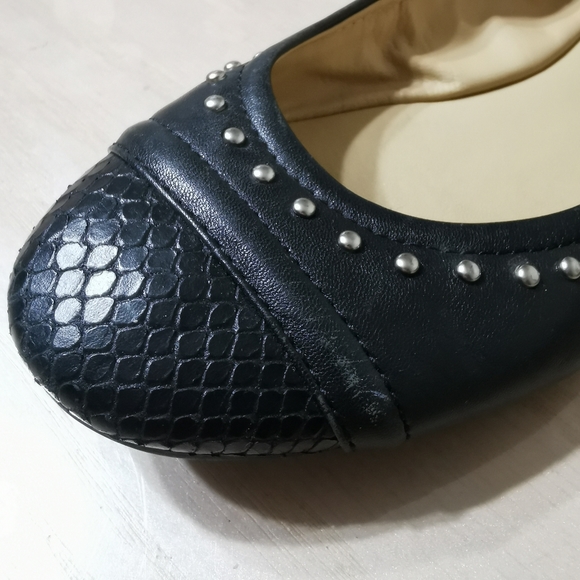 Coach Delia Studded Leather Ballet Flats - Picture 16 of 16